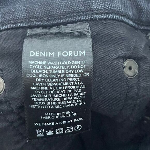 Aritzia Denim Forum The Lola Jeans Women’s Size 27 Black Washed High Rise Skinny - Picture 12 of 13